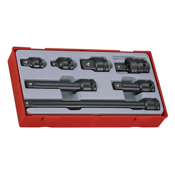 7Pc 1/2In Dr. Impact Accessories Set (Ansi) | Tool Tray Sets - 1/2 Inch Drive-Hand Tools-Tool Factory