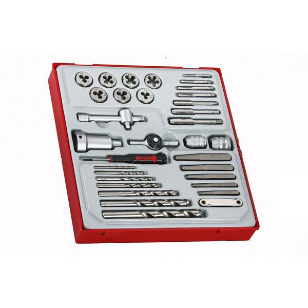 Teng 34Pc Tap & Die Set W/Accessories - Ttd-Tray | Tool Tray Sets-Hand Tools-Tool Factory