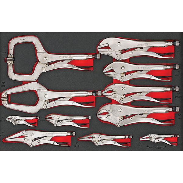 Teng 11Pc Power Grip Plier Set (Eva) | Tool Tray Sets-Hand Tools-Tool Factory