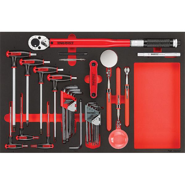 Teng 17Pc Torque Wrench Hex/Tx & Insp Tool Set (Eva) | Tool Tray Sets-Hand Tools-Tool Factory