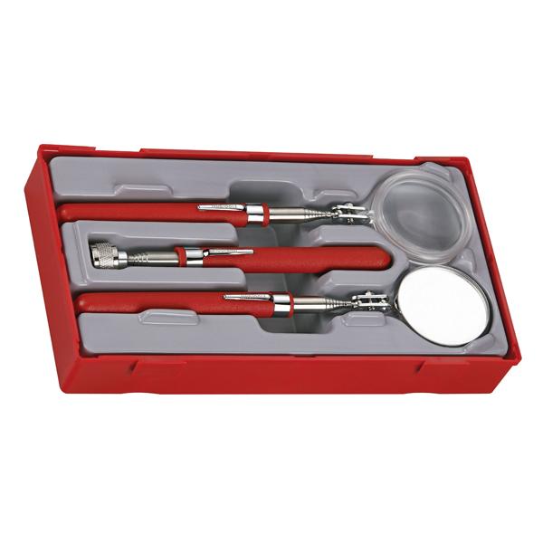3Pc Magnifier & Mirror Inspection Set | Tool Tray Sets-Hand Tools-Tool Factory