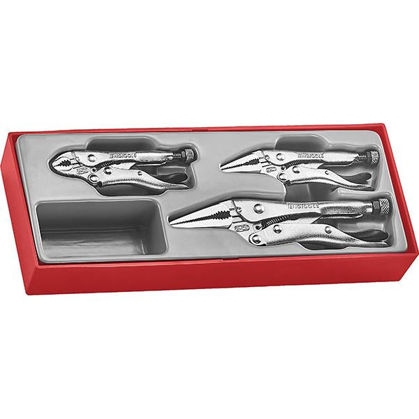 Teng 3Pc Power Grip Plier Set -Ttx-Tray | Tool Tray Sets-Hand Tools-Tool Factory
