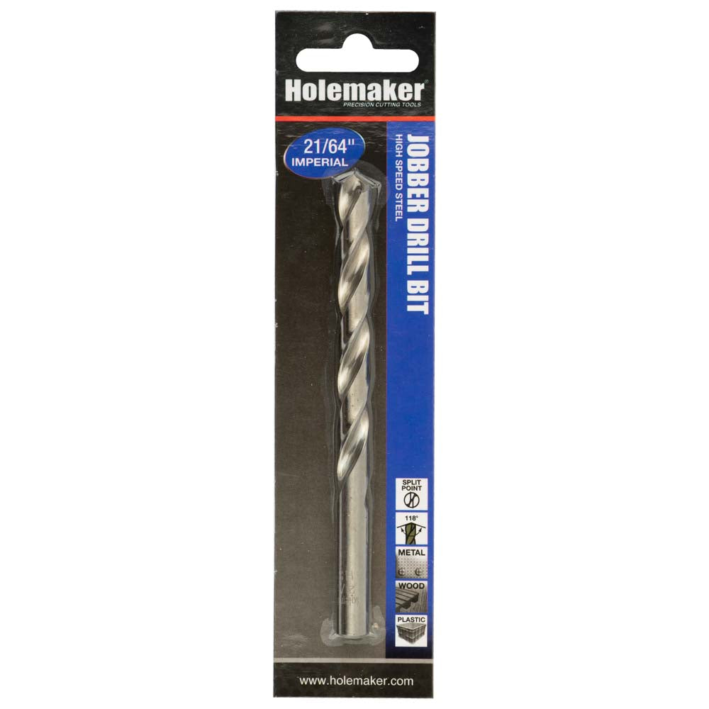 Holemaker Jobber Drill 21/64in - 1pc (Carded)