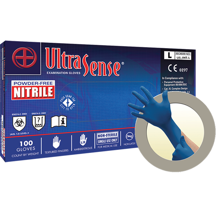 Microflex Ultrasense Pf Nitrile Gloves Large (Box 100)-Gloves-Tool Factory