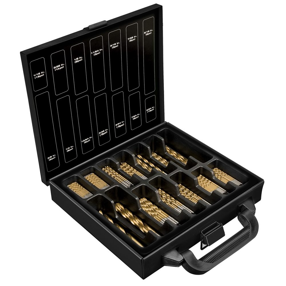 Powerbuilt 88pc Titanium Coated Drill Bit Set-#N/A-Tool Factory