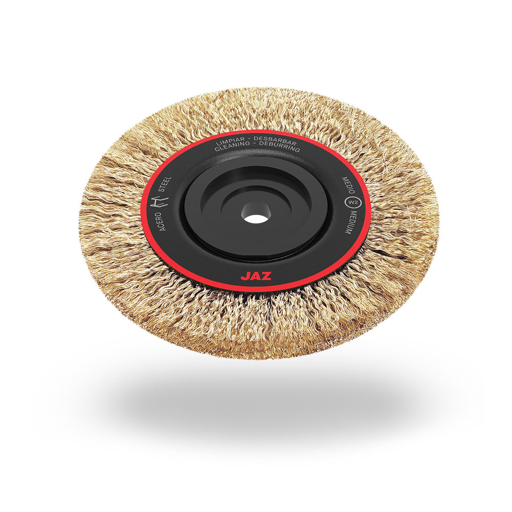 Jaz Wire Wheel High Performance 150mm x 20mm x 0.35mm 5/Row - Multi Fit Bore - Cable Crimped (WHEW-1505H)