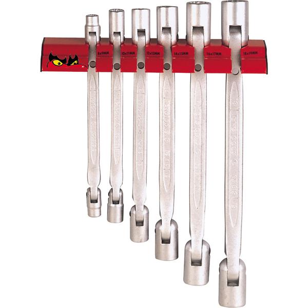 Teng 6Pc D-Flex Mm Wrench Set 8-19Mm W/Wall Rack | Tool Tray Sets-Hand Tools-Tool Factory