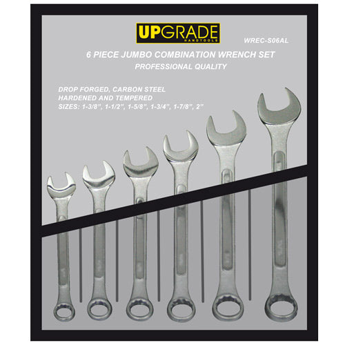 Upgrade Combination Wrench Set 6pc 1.3/8-2"-Hand Tools-Tool Factory