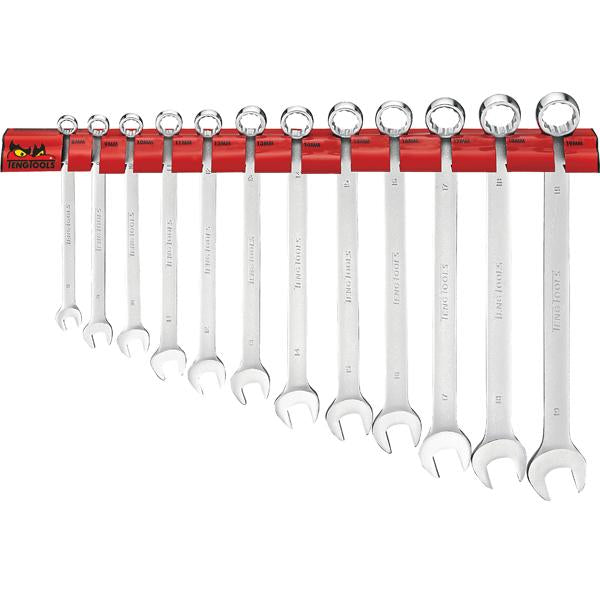 Teng 12Pc Lmp Metric Spanner Set 8-19Mm W/ Wall Rack | Tool Tray Sets-Hand Tools-Tool Factory