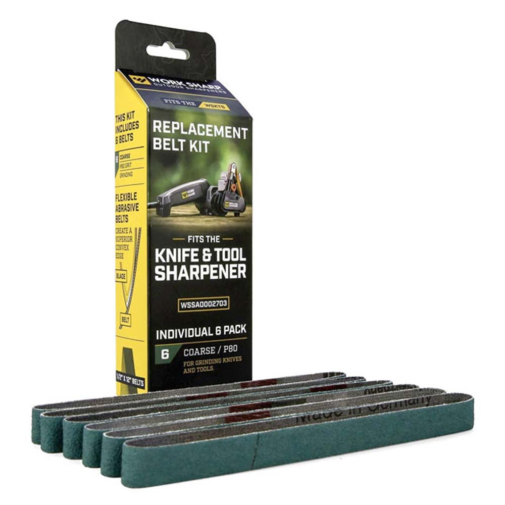 WS 6pc Replacement Belt Pack 80 Grit For WSKTS (Green)