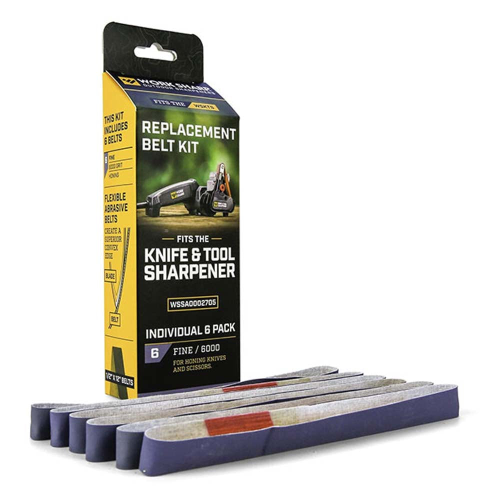 WS 6pc Replacement Belt Pack Silicon Carbide 6000 Grit -Grey