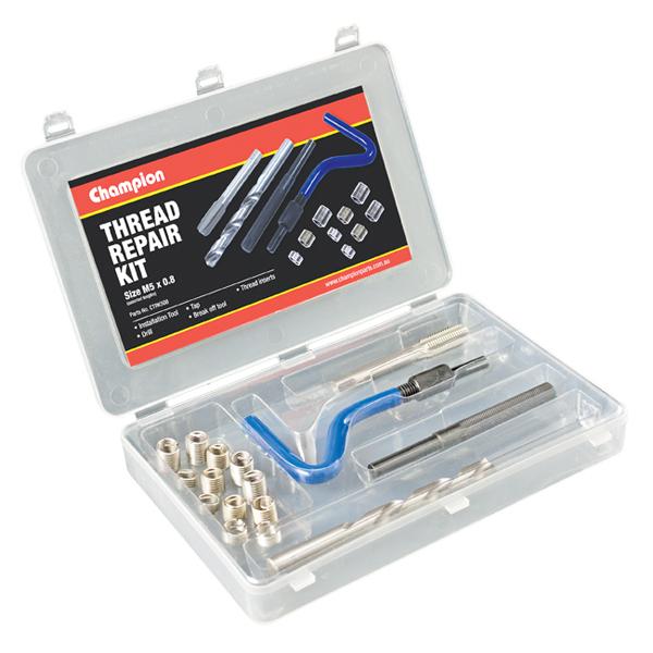 Champion 16Pc M8 X 1.25 Thread Repair Kit | Thread Repair Kits/Inserts - Thread Repair Kits-Fasteners-Tool Factory