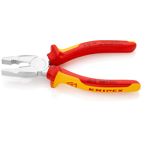 KNIPEX Combination Pliers 190mm (7.1/2") 1000V VDE