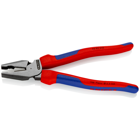 KNIPEX Pliers, Combination High Leverage, Cushion Grip, 225mm