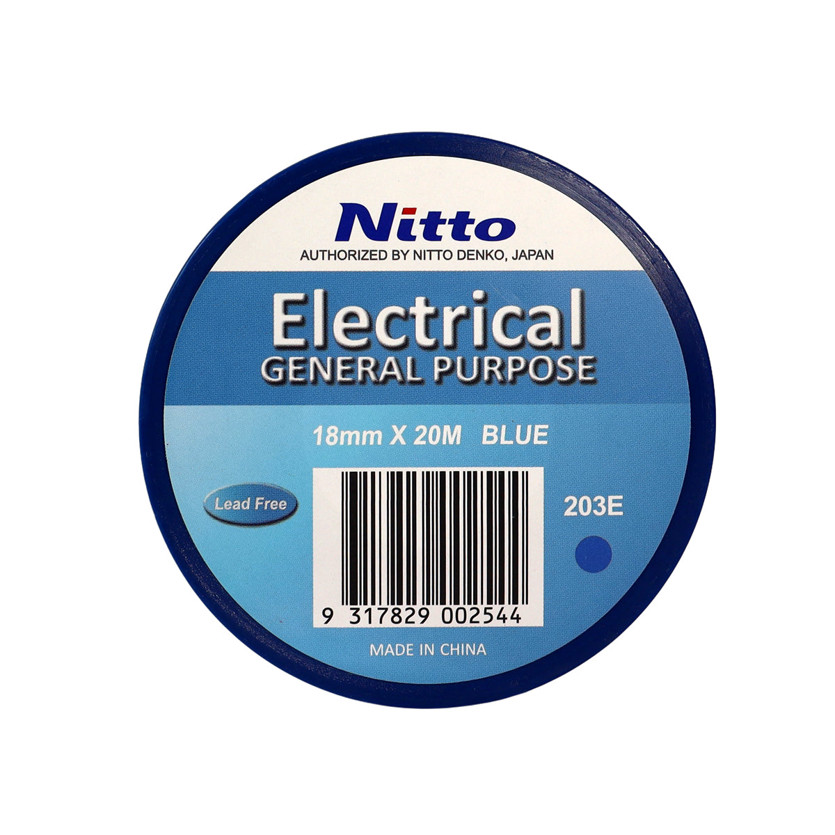 Nitto 203E Electrical Tape 18mm x 20m Blue (160)