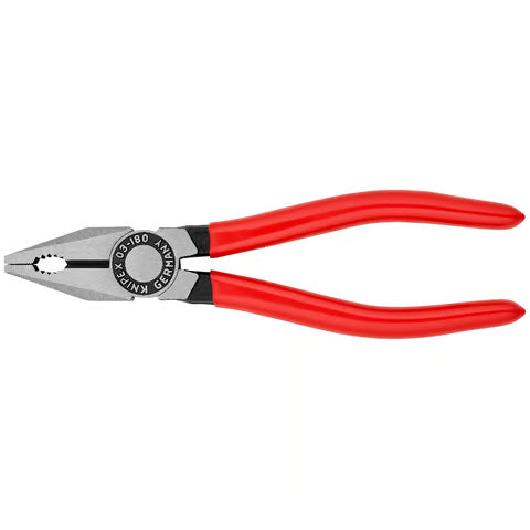 KNIPEX Pliers, Combination, Plastic Coated, 180mm
