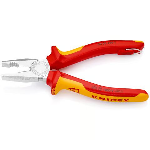 KNIPEX Combination Pliers 180mm 1000V VDE Tether