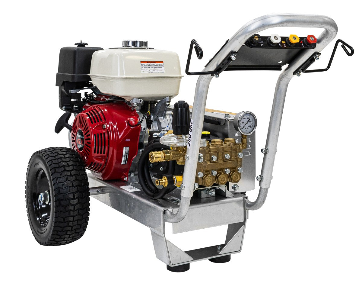 BE 4,000 PSI Petrol Pressure Washer - Honda GX390, Interpump, Trolley Frame | BAR4013PI-H