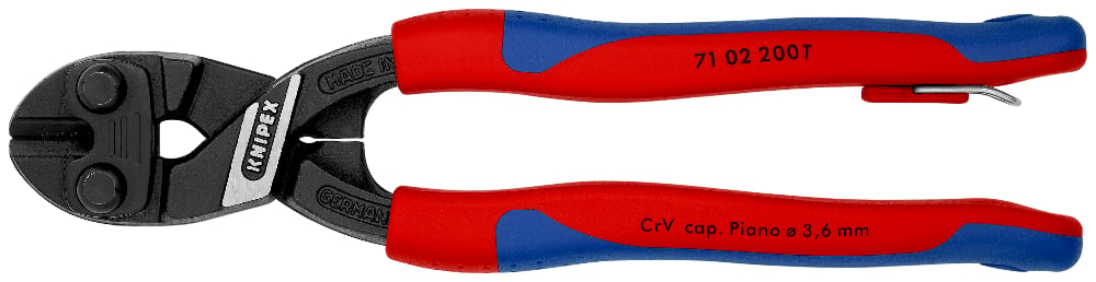KNIPEX CoBolt Compact Bolt Cutter w/ Tether Attachment, 200mm