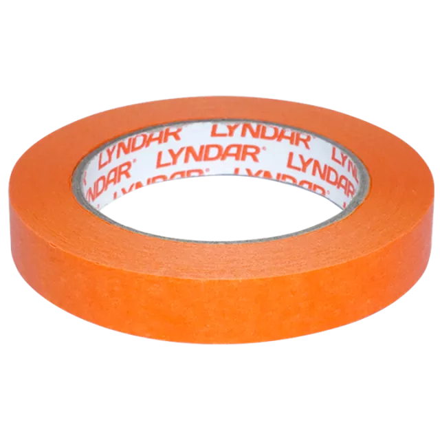 LYNDAR HIGH TEMP AUTOMASK TAPE ORANGE 18mm x 50m SINGLE