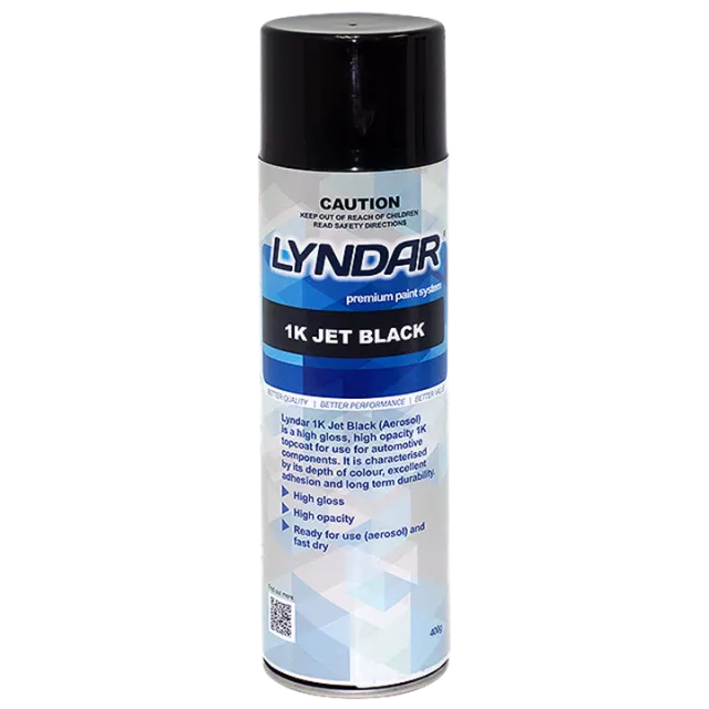 ACRYLIC 1K JET BLACK 400G