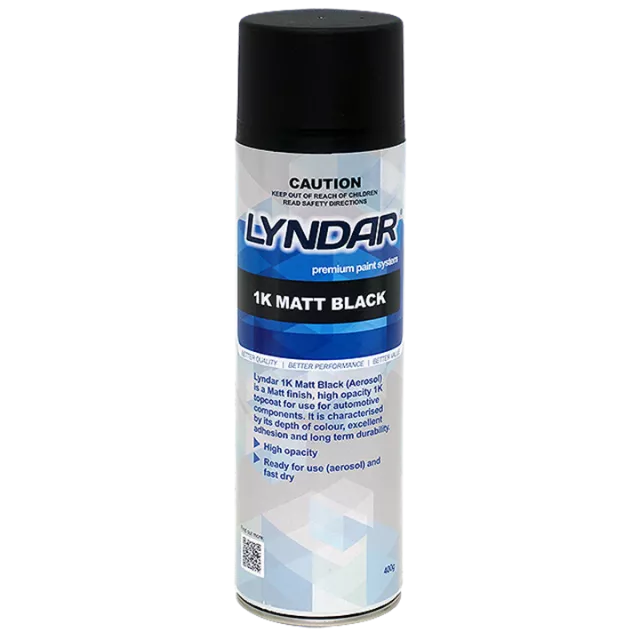 ACRYLIC 1K MATT BLACK 400G