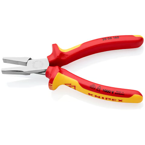 KNIPEX Flat Nose Pliers 160mm 1000 VDE