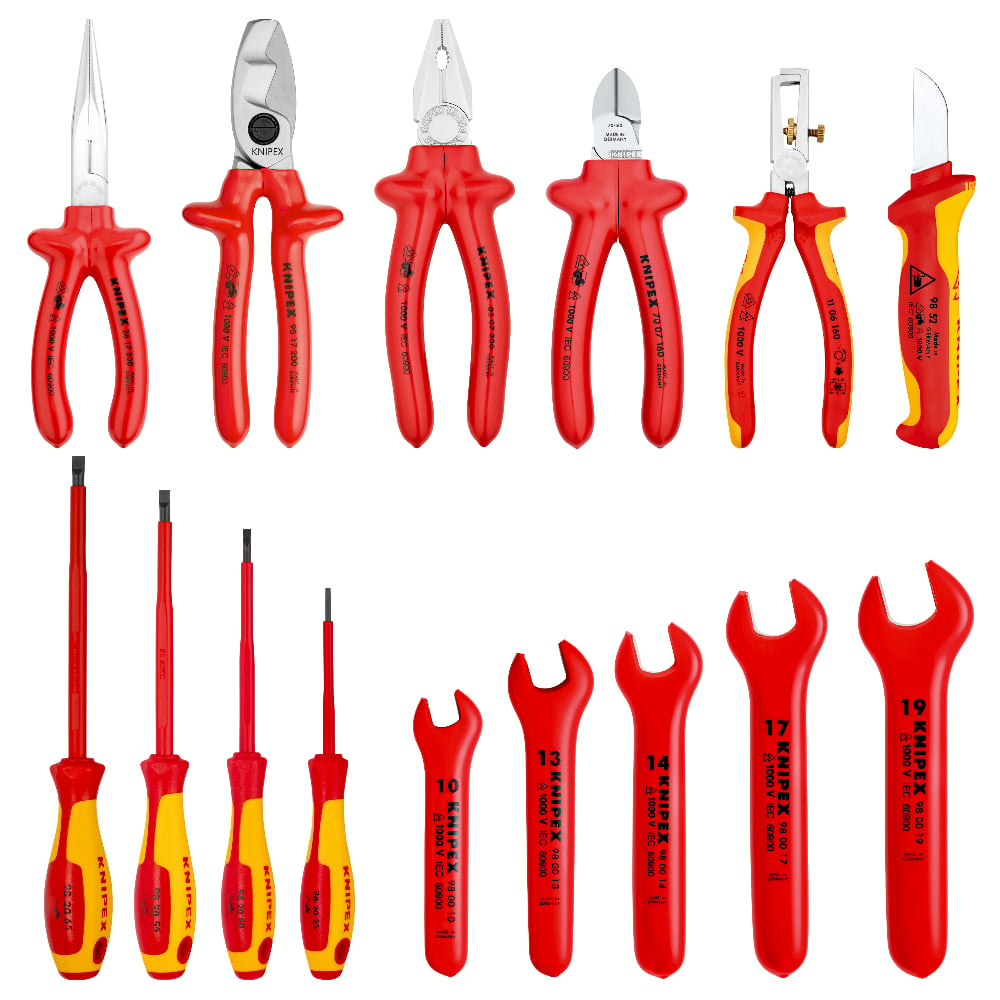 KNIPEX 15Pc VDE Tool Roll Set