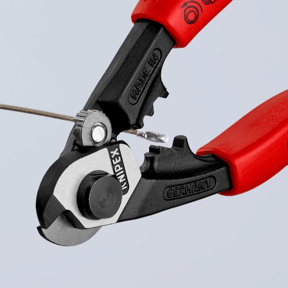KNIPEX Wire Rope Cutter, Forged, 190mm