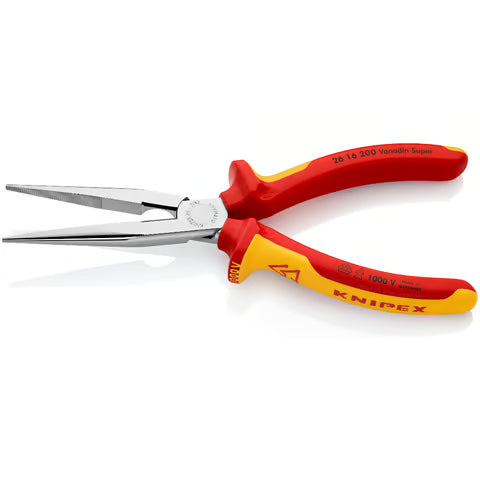 KNIPEX Pliers Chain Nose 200mm Side Cut VDE