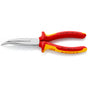 KNIPEX Long Nose Pliers 200mm Bent 1000V VDE