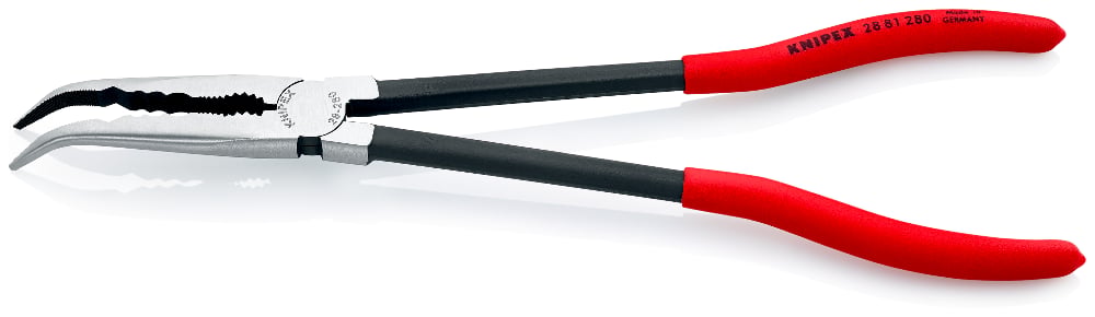KNIPEX Pliers Long Nose 280mm Side Cut Bent