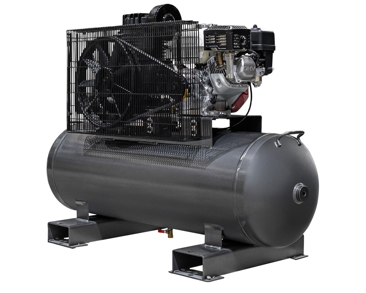 BE 160L Air Compressor - 6.5hp Petrol, Belt Drive | P16065-H