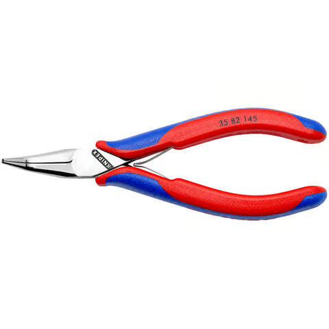 KNIPEX Electronics Long Nose Pliers 145mm Bent With Spring