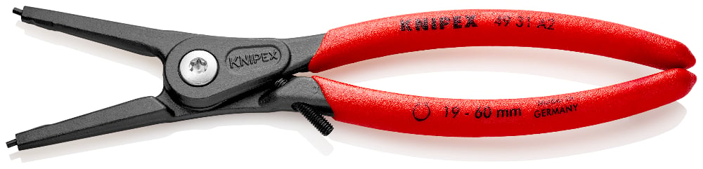 KNIPEX Precision Circlip Pliers External Straight 180mm with Overstretch Limiter