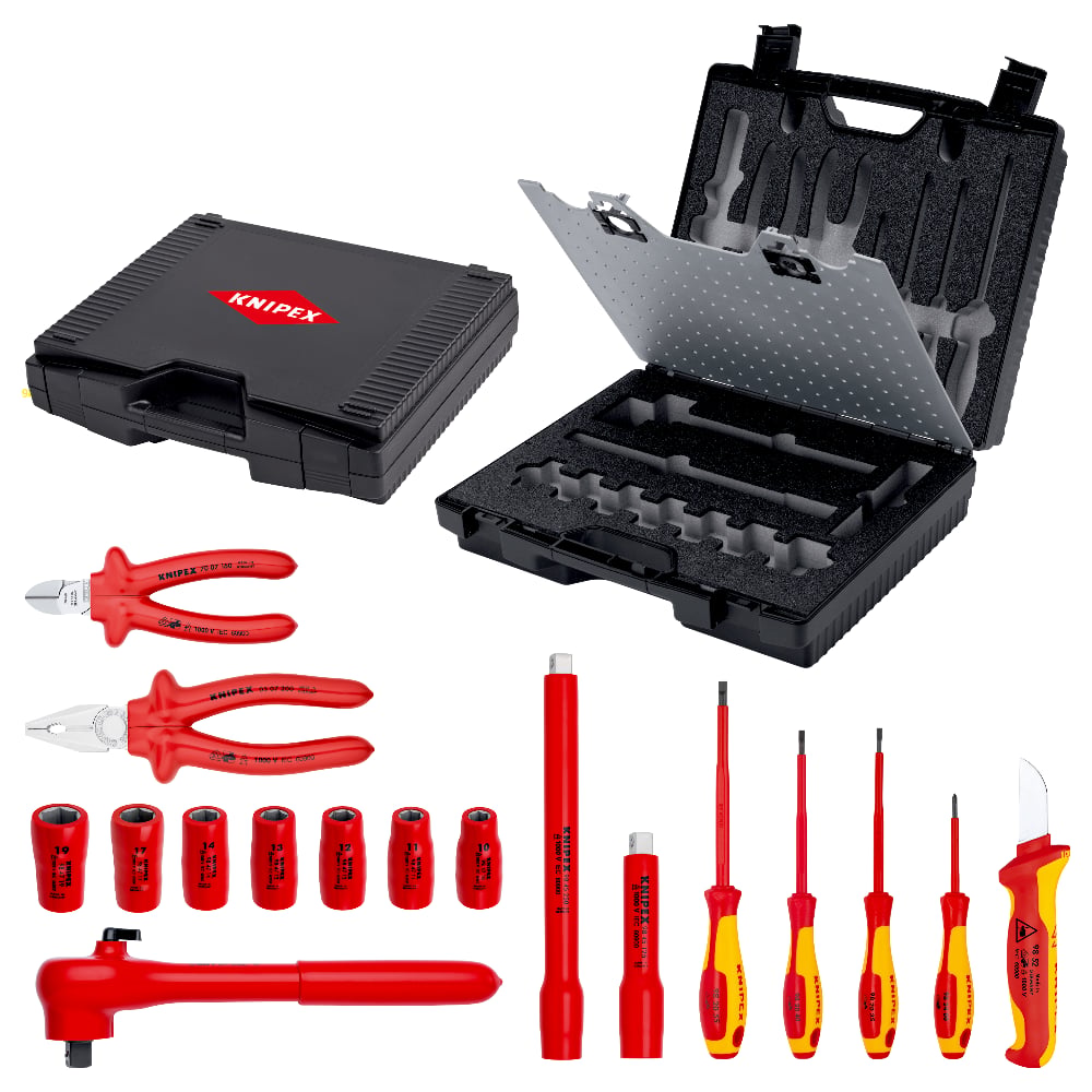 KNIPEX Tool Case Compact Insulated 17 Parts
