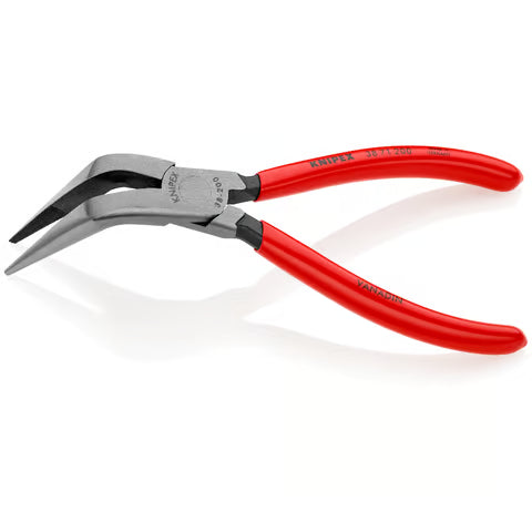 KNIPEX Mechanics Long Nose Pliers 200mm Bent Deep Reach