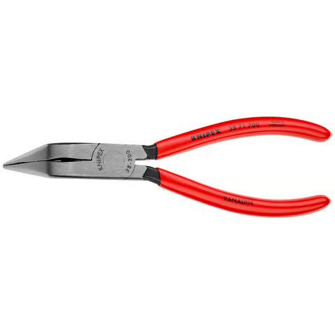 KNIPEX Mechanics Long Nose Pliers 200mm Bent Deep Reach