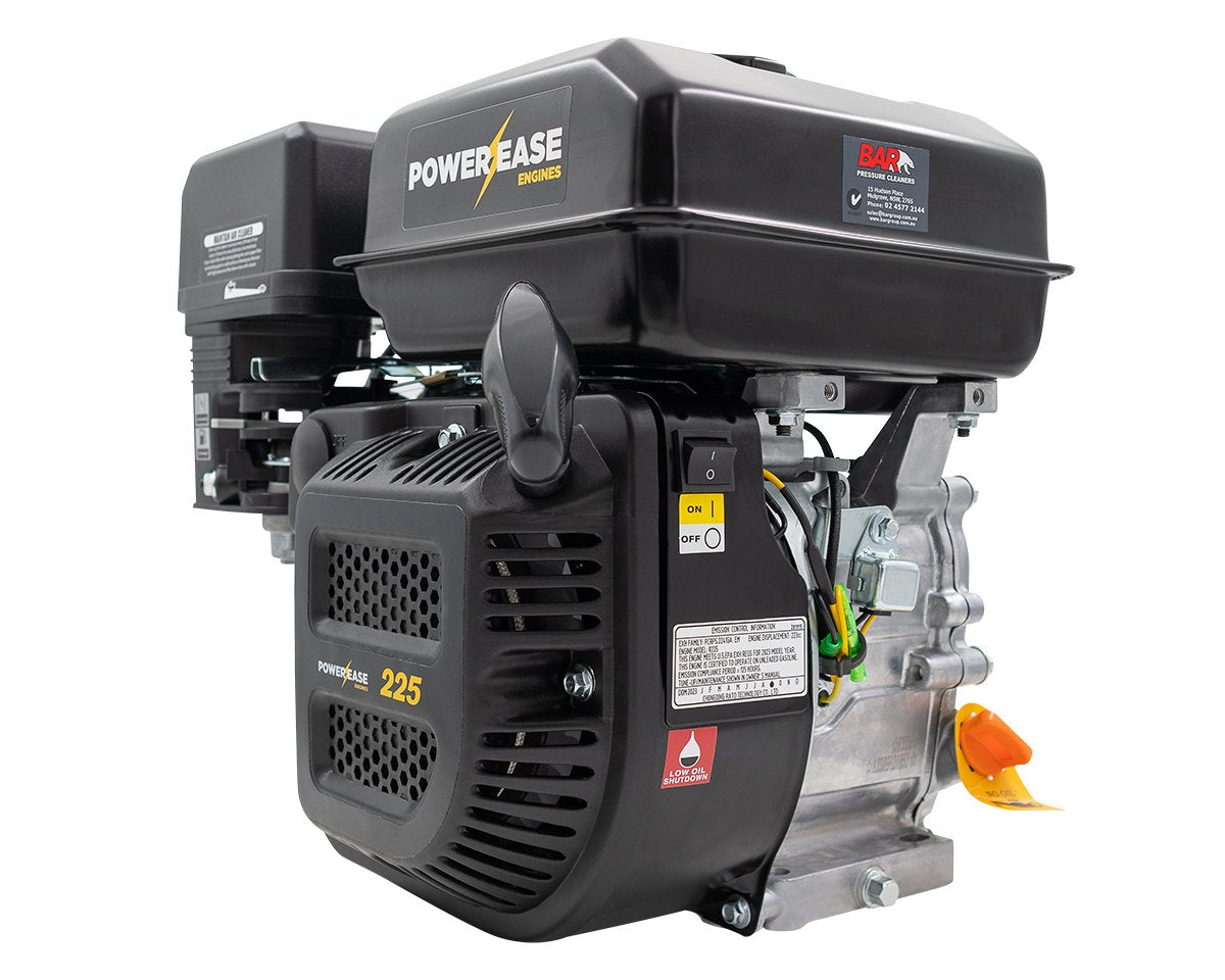 Powerease 7.5hp Petrol Engine - Recoil Start, 223CC Q-Shaft | R225-RQ