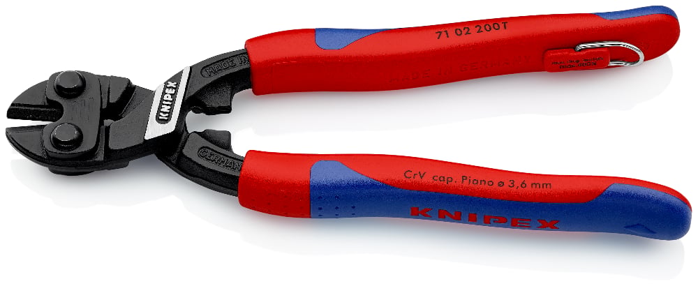 KNIPEX CoBolt Compact Bolt Cutter w/ Tether Attachment, 200mm
