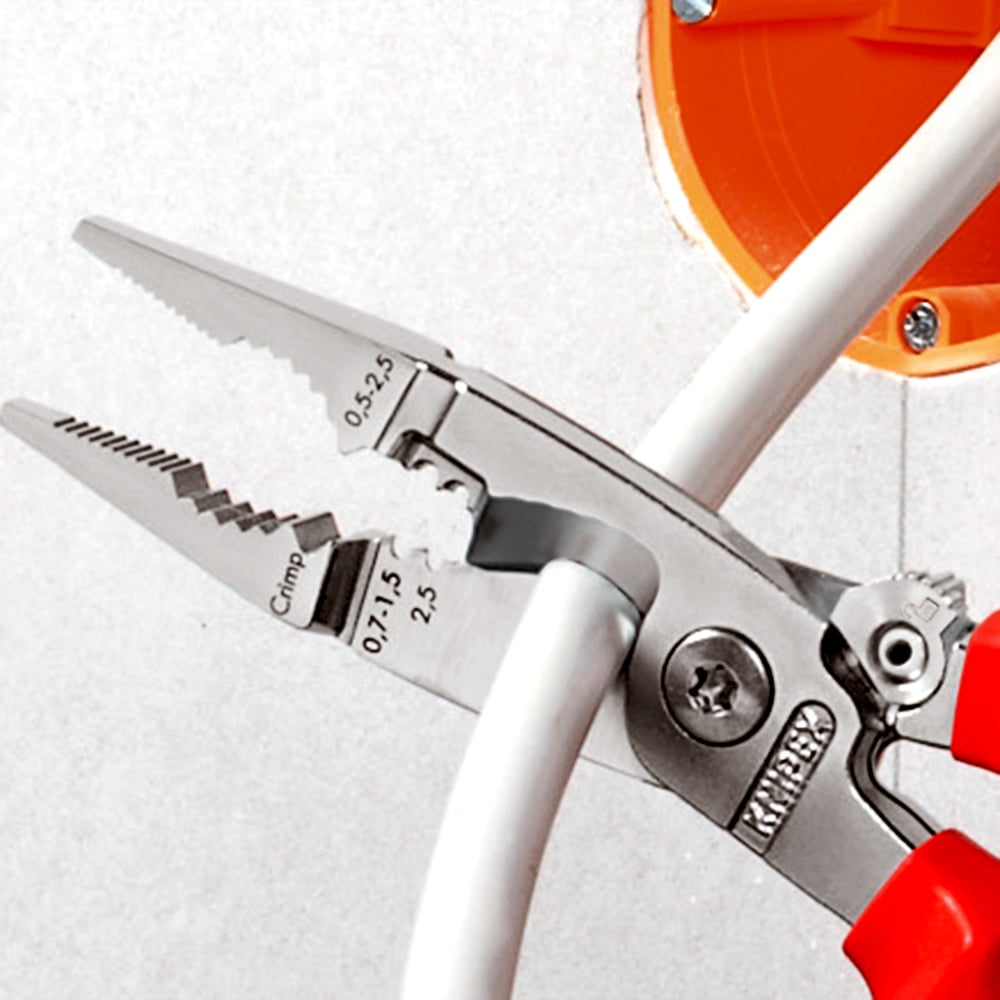 KNIPEX 6-in-1 Electrical Installation Pliers 200mm