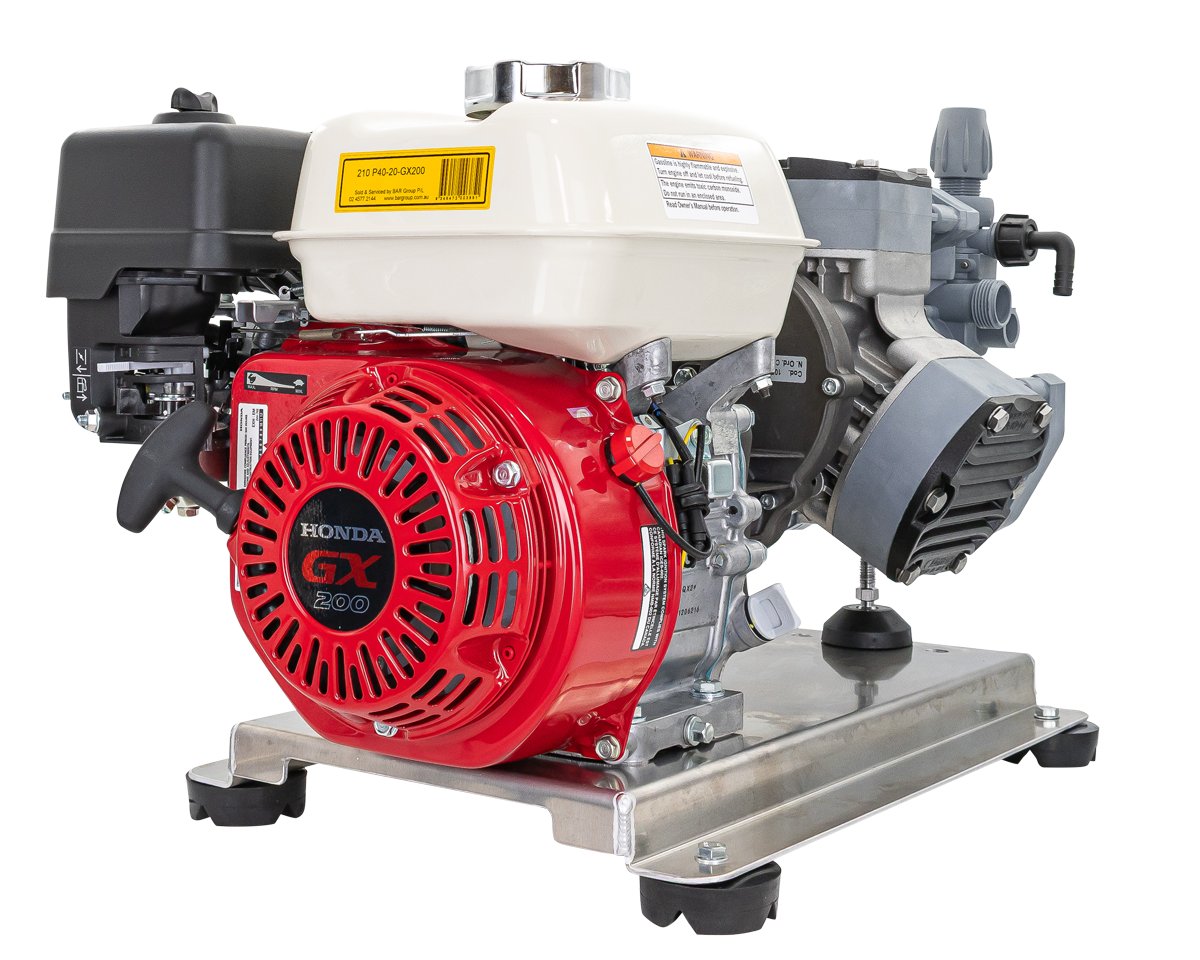 BE 290 PSI High Pressure Pump - Soft Wash Set with Gearbox and GX200 Engine | P40-20-GX200
