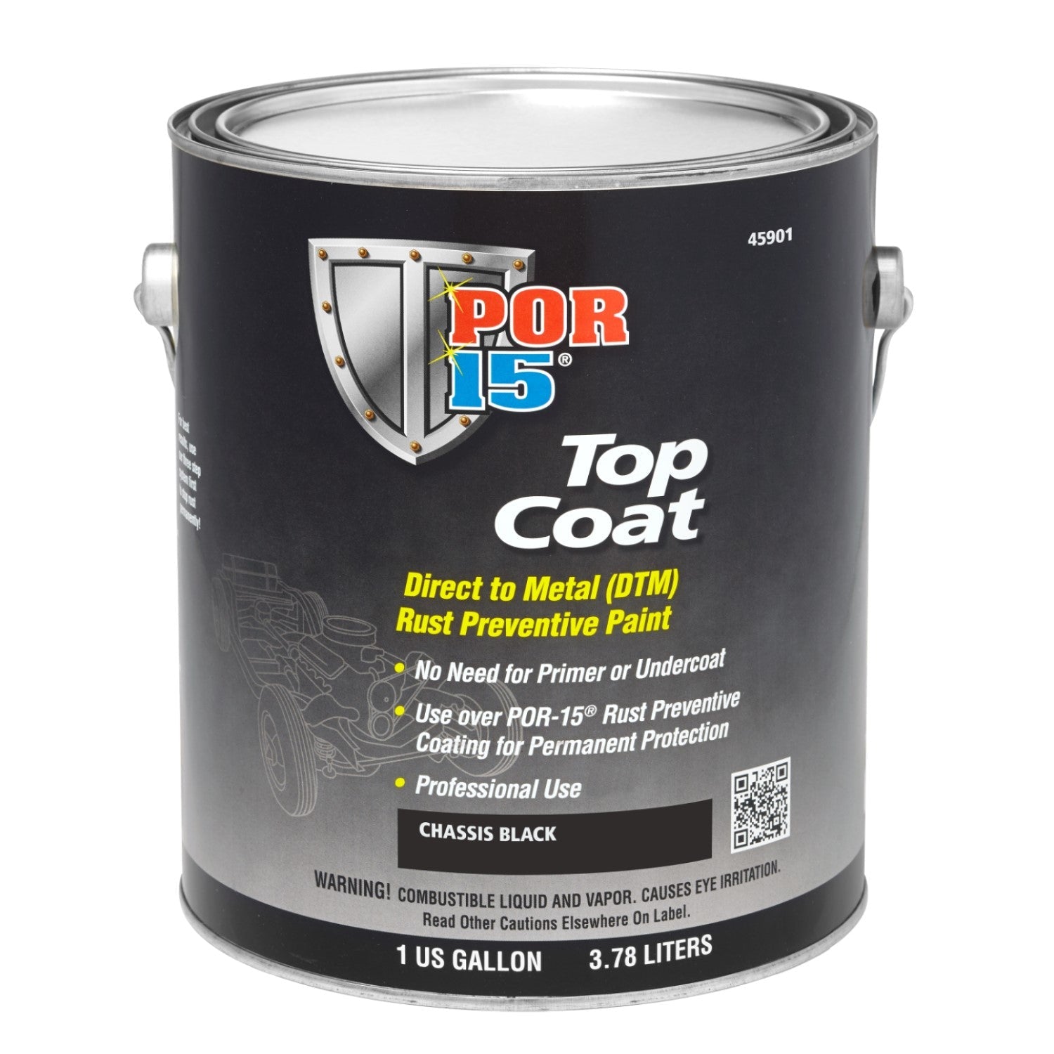 Top Coat | Chassis Black - Gallon (Satin Finish)