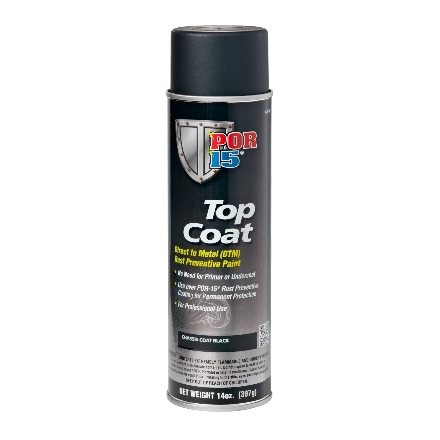 Top Coat | Chassis Black - Aerosol (Satin Finish)