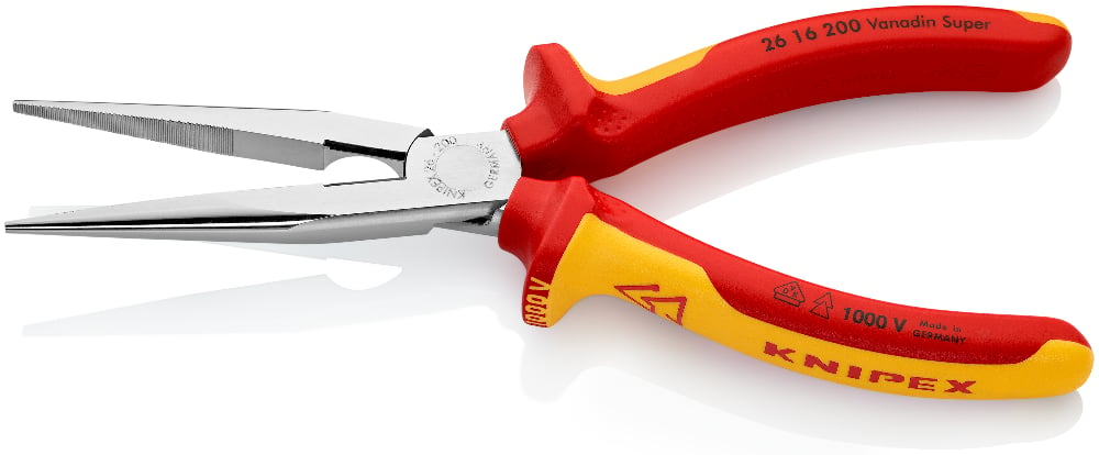 KNIPEX Pliers Chain Nose 200mm Side Cut VDE