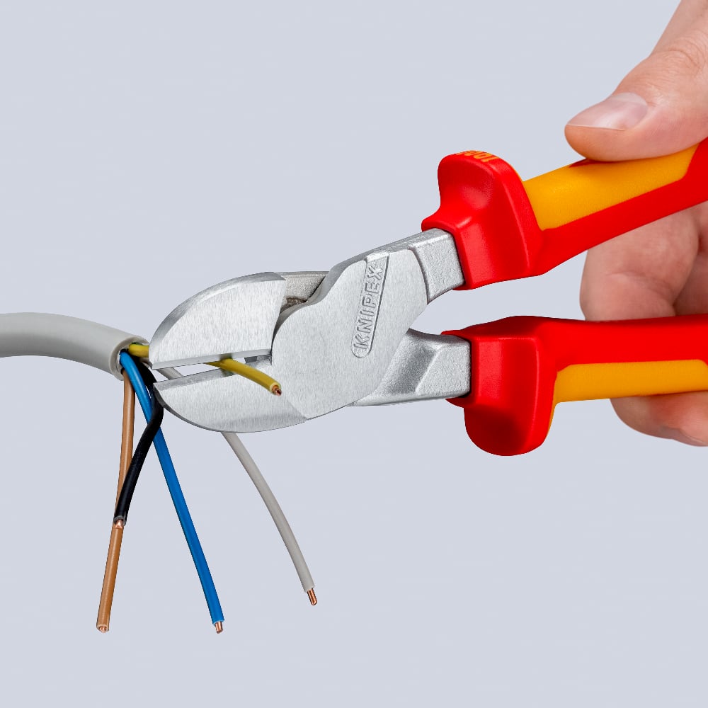 KNIPEX High Leverage Diagonal Cutting Pliers (VDE), 250mm