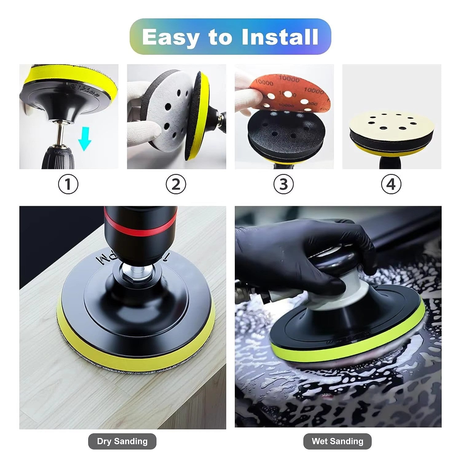 48PC 125MM Hook It Disc P400 - P10000