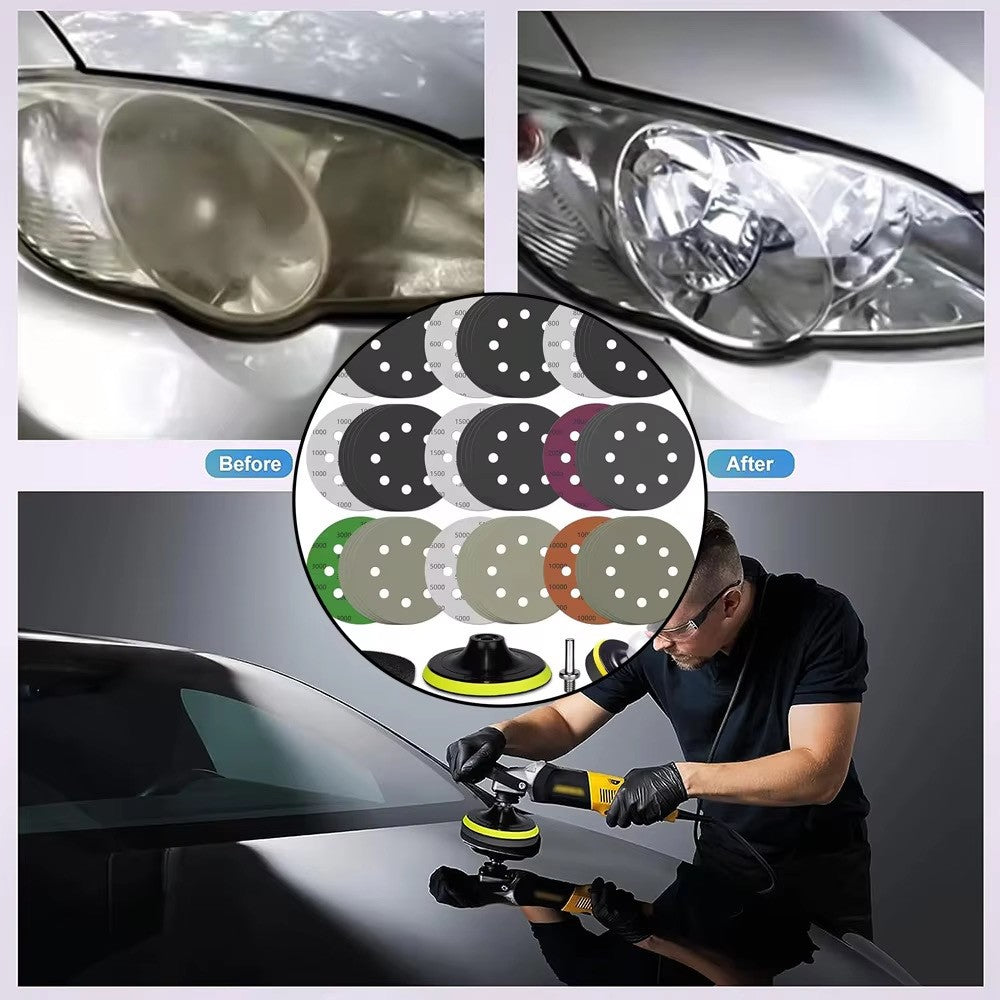 48PC 125MM Hook It Disc P400 - P10000