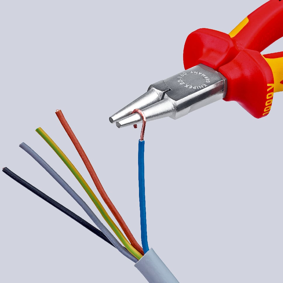 KNIPEX Round Nose Pliers 160mm 1000V VDE