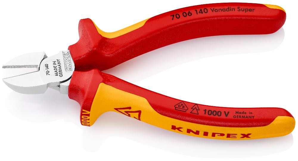 KNIPEX Diagonal Cutting Pliers (VDE), 140mm